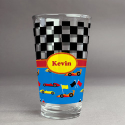 Racing Car Pint Glass - Full Print (Personalized)