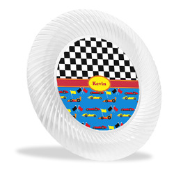 Racing Car Plastic Party Dinner Plates - 10" (Personalized)