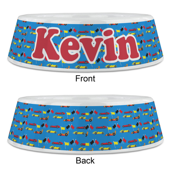 Racing Car Plastic Pet Bowls - Large - APPROVAL
