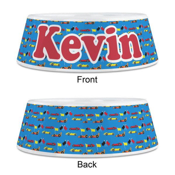 Racing Car Plastic Pet Bowls - Medium - APPROVAL