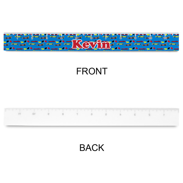 Racing Car Plastic Ruler - 12" - APPROVAL