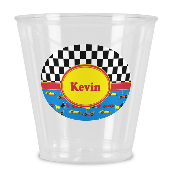 Custom Racing Car Plastic Shot Glass (Personalized)