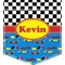 Racing Car Iron On Faux Pocket (Personalized)