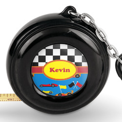 Racing Car Pocket Tape Measure - 6 Ft w/ Carabiner Clip (Personalized)