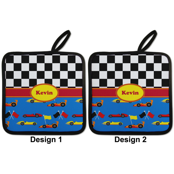 Racing Car Pot Holders - Set of 2 APPROVAL
