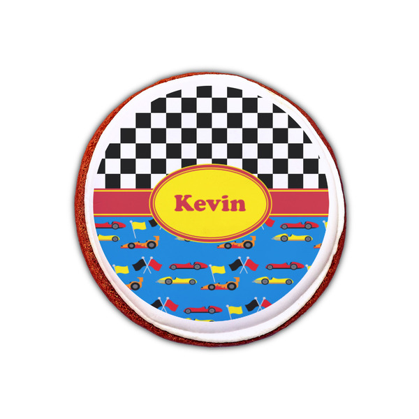 Racing Car Printed Icing Circle - XSmall - On Cookie