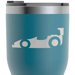 Racing Car RTIC Tumbler - Dark Teal - Laser Engraved - Double-Sided (Personalized)