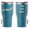 Racing Car RTIC Tumbler - Dark Teal - Double Sided - Front & Back