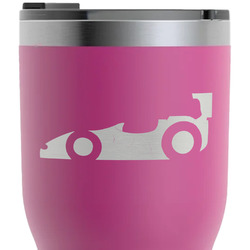 Racing Car RTIC Tumbler - Magenta - Laser Engraved - Double-Sided (Personalized)