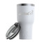 Racing Car RTIC Tumbler -  White (with Lid)