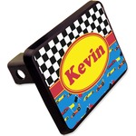 Racing Car Rectangular Trailer Hitch Cover - 2" (Personalized)
