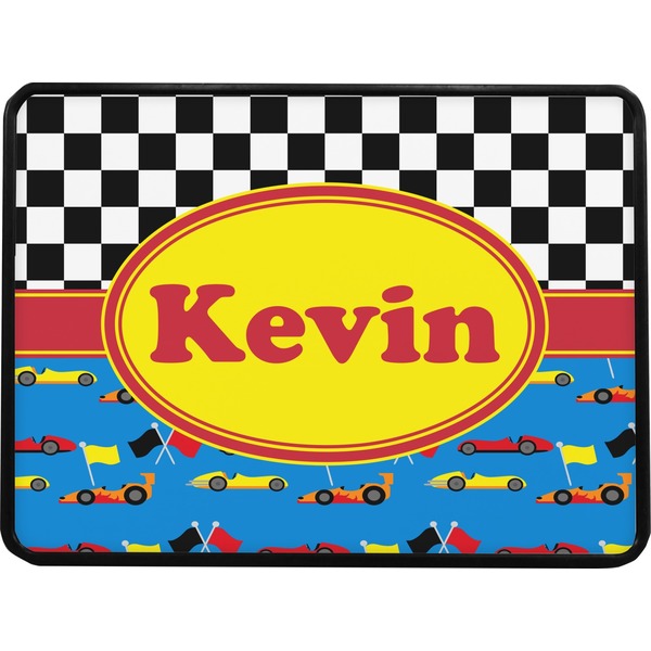 Racing Car Rectangular Trailer Hitch Cover (Personalized)