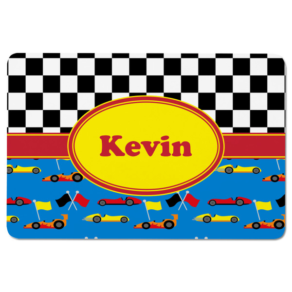 Racing Car Rectangular Fridge Magnet - FRONT