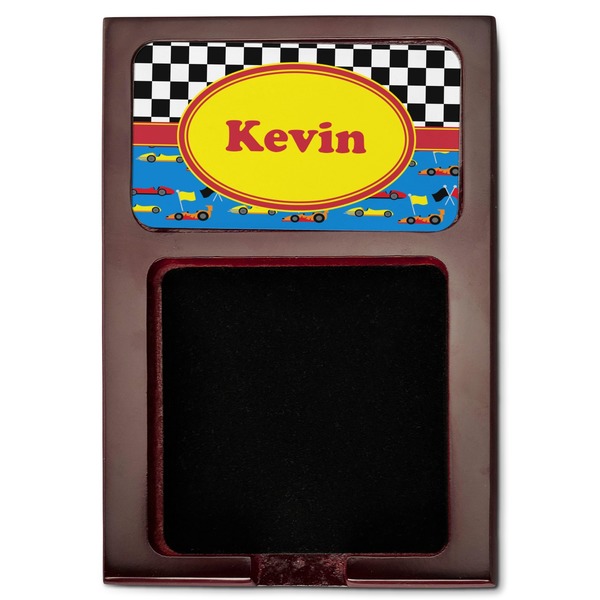 Racing Car Red Mahogany Sticky Note Holder - Flat