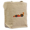 Racing Car Reusable Cotton Grocery Bag - Front View