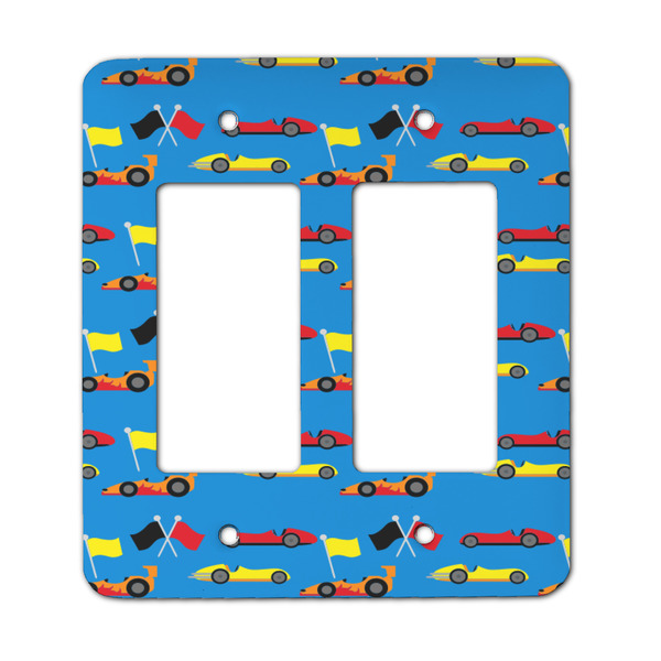 Custom Racing Car Rocker Style Light Switch Cover - Two Switch