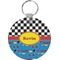 Racing Car Round Keychain (Personalized)