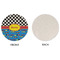 Racing Car Round Linen Placemats - APPROVAL (single sided)
