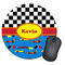 Racing Car Round Mouse Pad (Personalized)