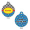 Racing Car Round Pet ID Tag - Large - Approval