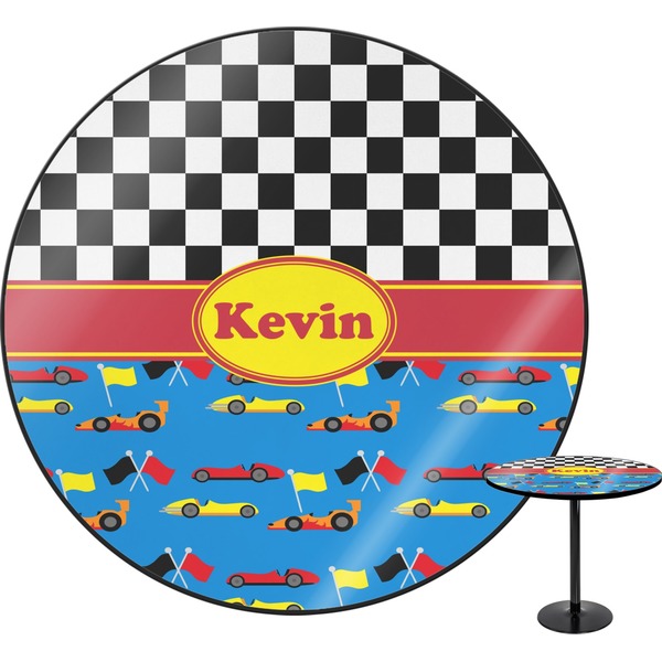 Custom Racing Car Round Table - 30" (Personalized)