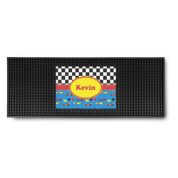 Racing Car Rubber Bar Mat (Personalized)