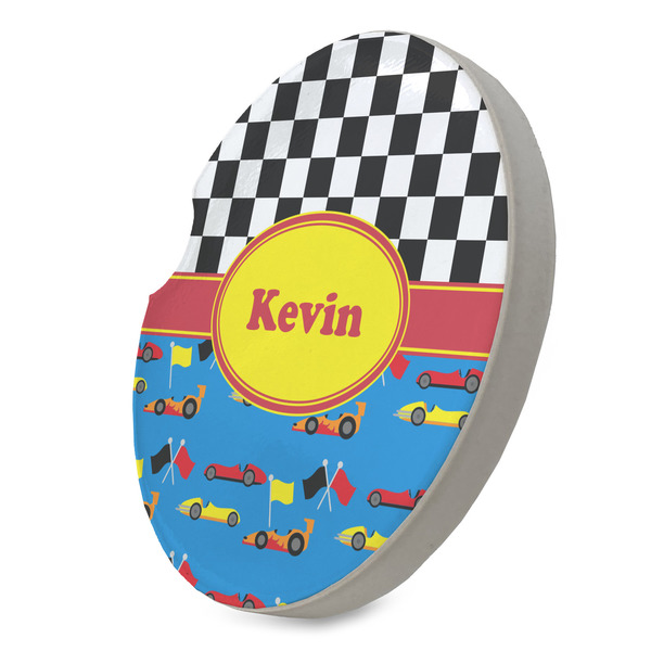 Racing Car Sandstone Car Coaster - STANDING ANGLE