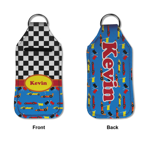 Racing Car Sanitizer Holder Keychain - Large APPROVAL (Flat)