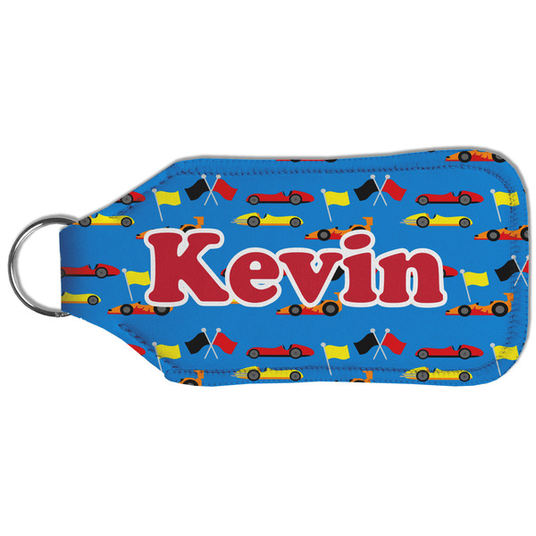 Racing Car Sanitizer Holder Keychain - Large (Back)