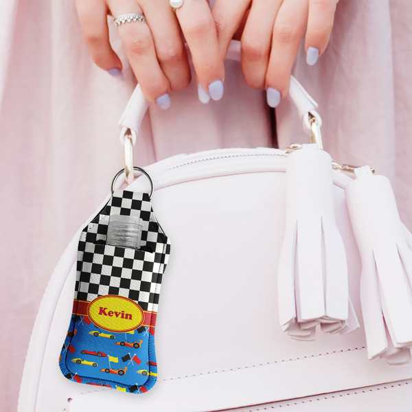 Racing Car Sanitizer Holder Keychain - Large (LIFESTYLE)