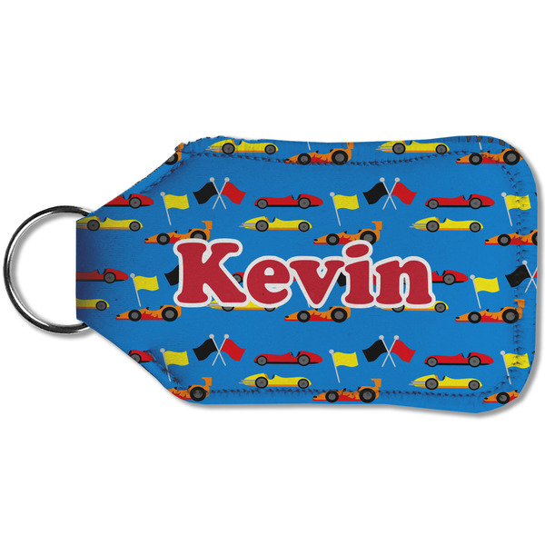 Racing Car Sanitizer Holder Keychain - Small (Back)