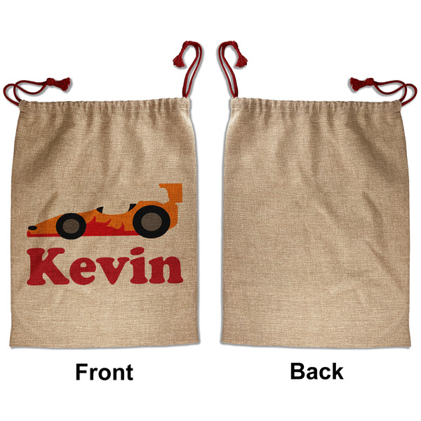 Racing Car Santa Bag - Approval - Front