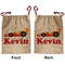 Racing Car Santa Sack - Front & Back