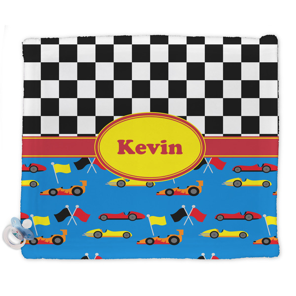 Custom Racing Car Security Blanket - Single Sided (Personalized)