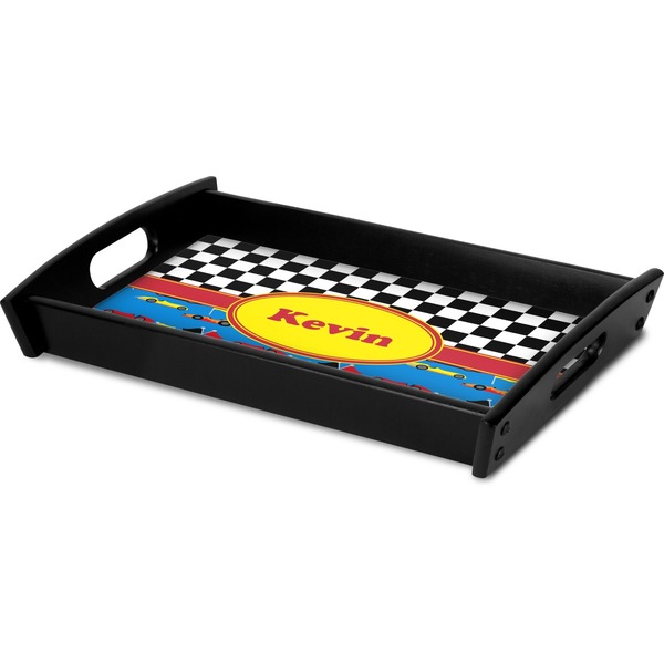 Racing Car Serving Tray Black - Corner