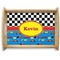 Racing Car Natural Wooden Tray - Large (Personalized)