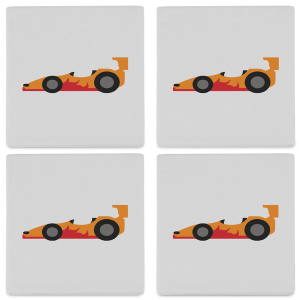 Racing Car Set of 4 Sandstone Coasters - See All 4 View