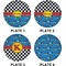 Racing Car Set of Lunch / Dinner Plates (Approval)