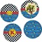 Racing Car Set of Lunch / Dinner Plates