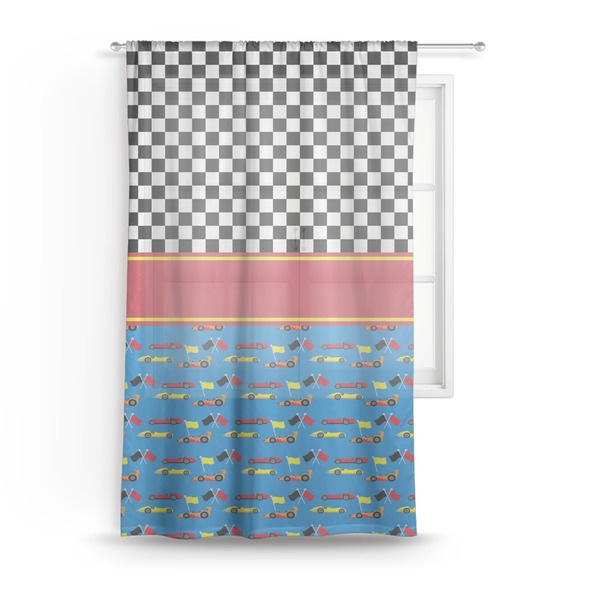 Custom Racing Car Sheer Curtain