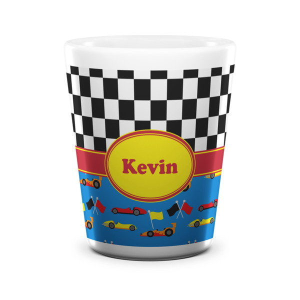 Racing Car Shot Glass - White - FRONT