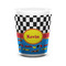 Racing Car Ceramic Shot Glass - 1.5 oz - White - Set of 4 (Personalized)