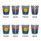 Racing Car Shot Glass - White - Set of 4 - APPROVAL