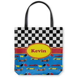Racing Car Canvas Tote Bag (Personalized)