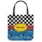 Racing Car Canvas Tote Bag - Small - 13"x13" (Personalized)
