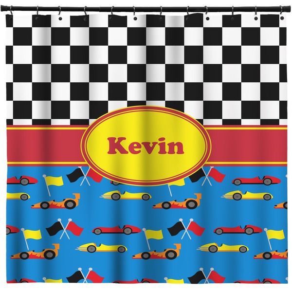 Custom Racing Car Shower Curtain - Custom Size (Personalized)