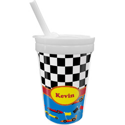 Racing Car Sippy Cup with Straw (Personalized)
