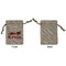 Racing Car Small Burlap Gift Bag - Front Approval