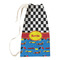 Racing Car Small Laundry Bag - Front View