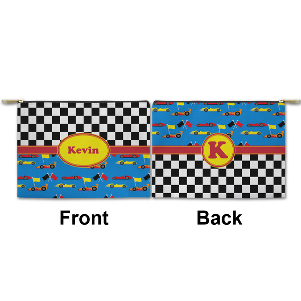 Racing Car Small Zipper Pouch Approval (Front and Back)